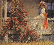 Philip Leslie Hale THe Crimson Rambler china oil painting artist
